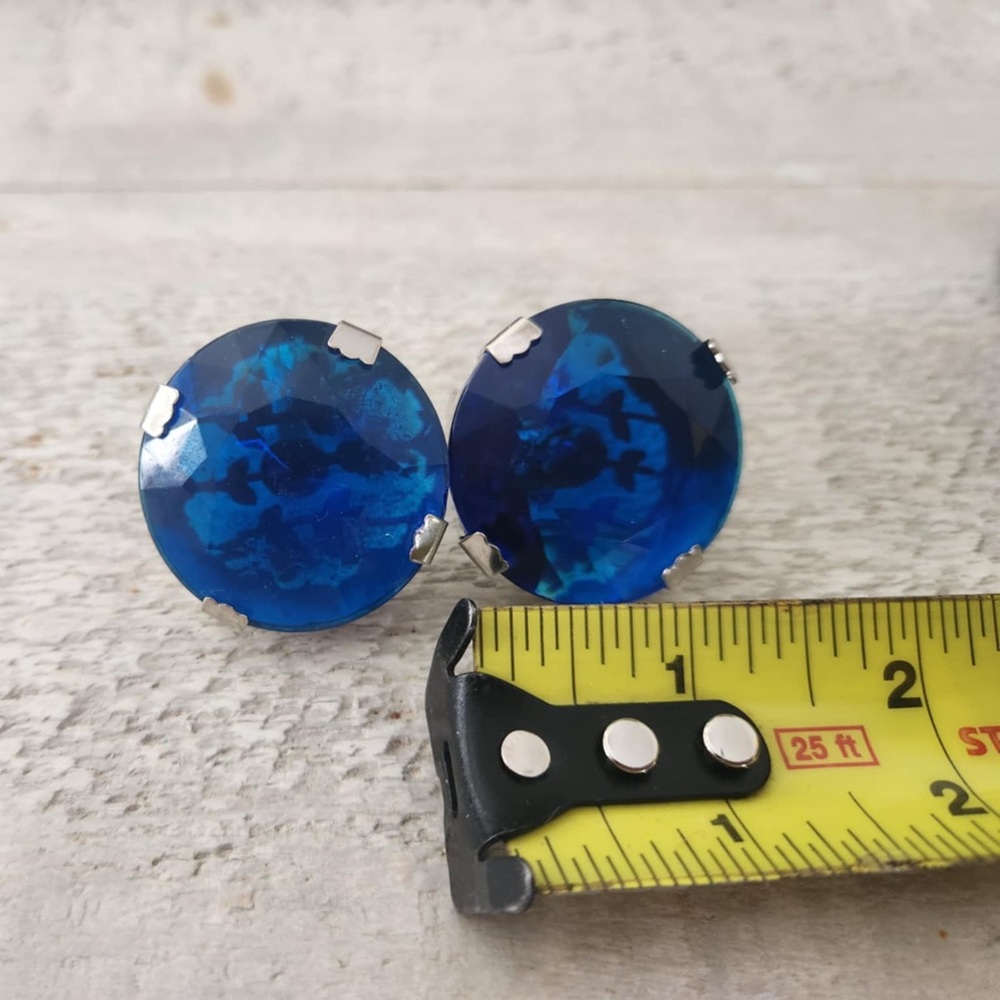 Elegant Blue Sapphire Vintage Cufflinks